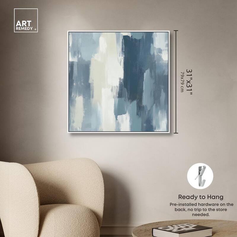 Blue Union Canvas by Art Remedy