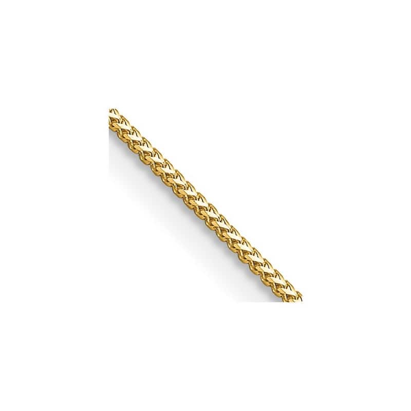 Curata 14k Yellow Gold Lobster Claw Closure .9mm Solid Polished Franco Chain Bracelet - 7 Inch - Lobster Claw
