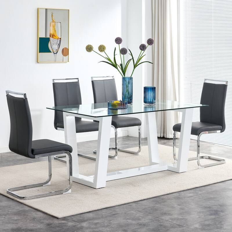 Tempered Glass Dining Table