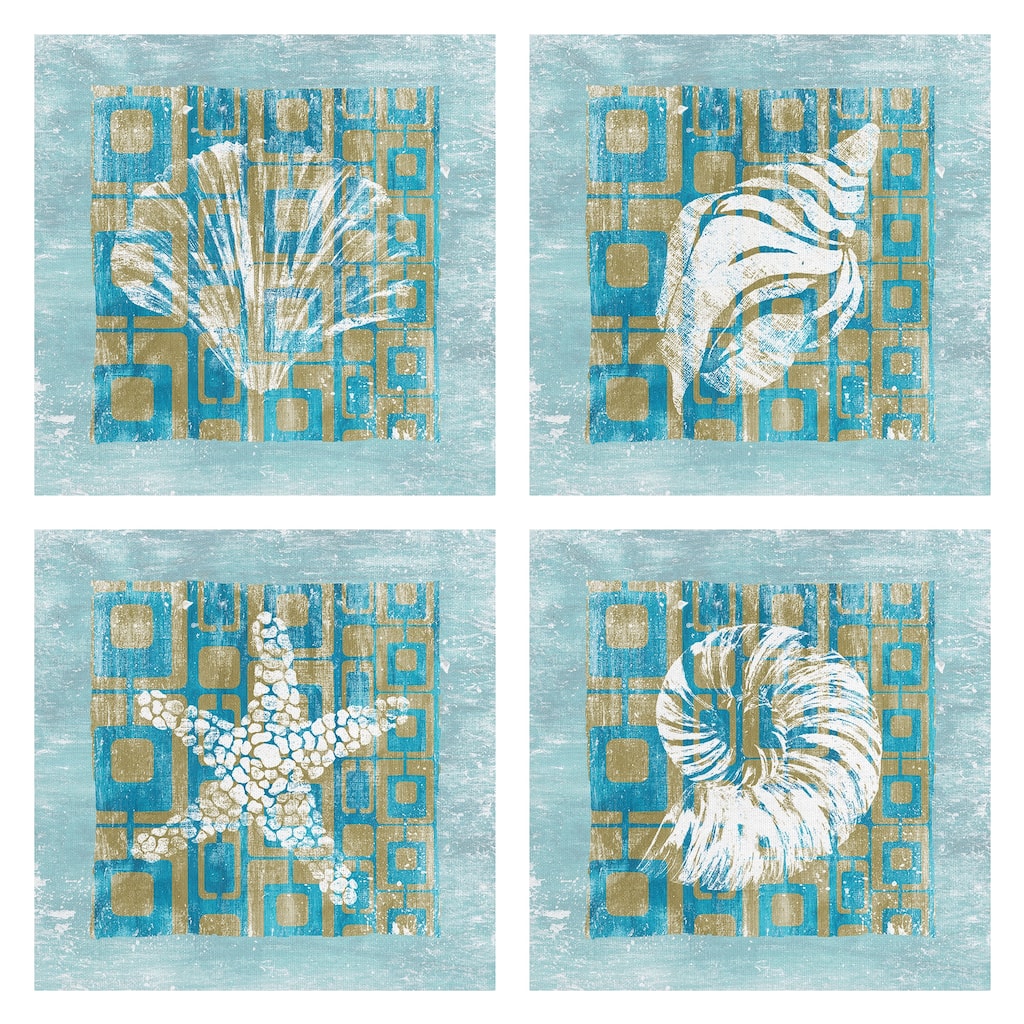 Shell Game 1, 2, 3, 4 by Alicia Soave Canvas Art Prints
