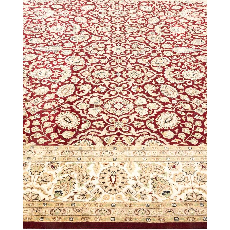 Overton Hand Knotted Wool Vintage Inspired Traditional Mogul Red Area Rug - 8 x 10