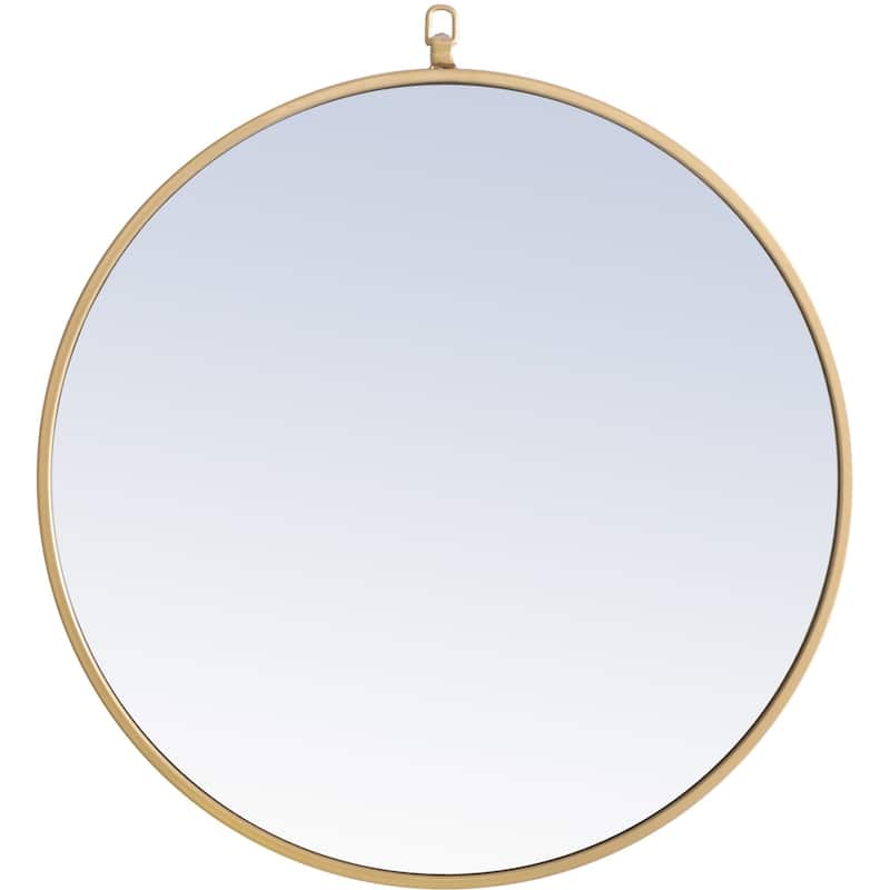 Elegant Lighting Eternity 24" Diameter Circular Metal Framed Wall - Brass