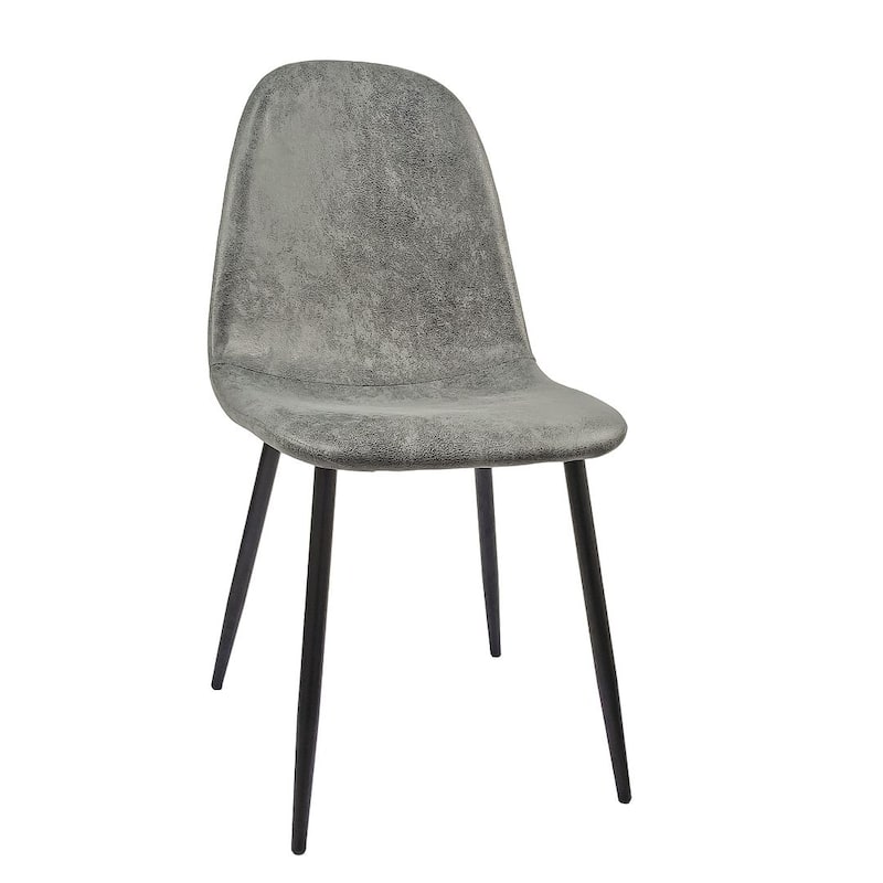 Modern Linen Upholstered Dining Chairs Set of 4