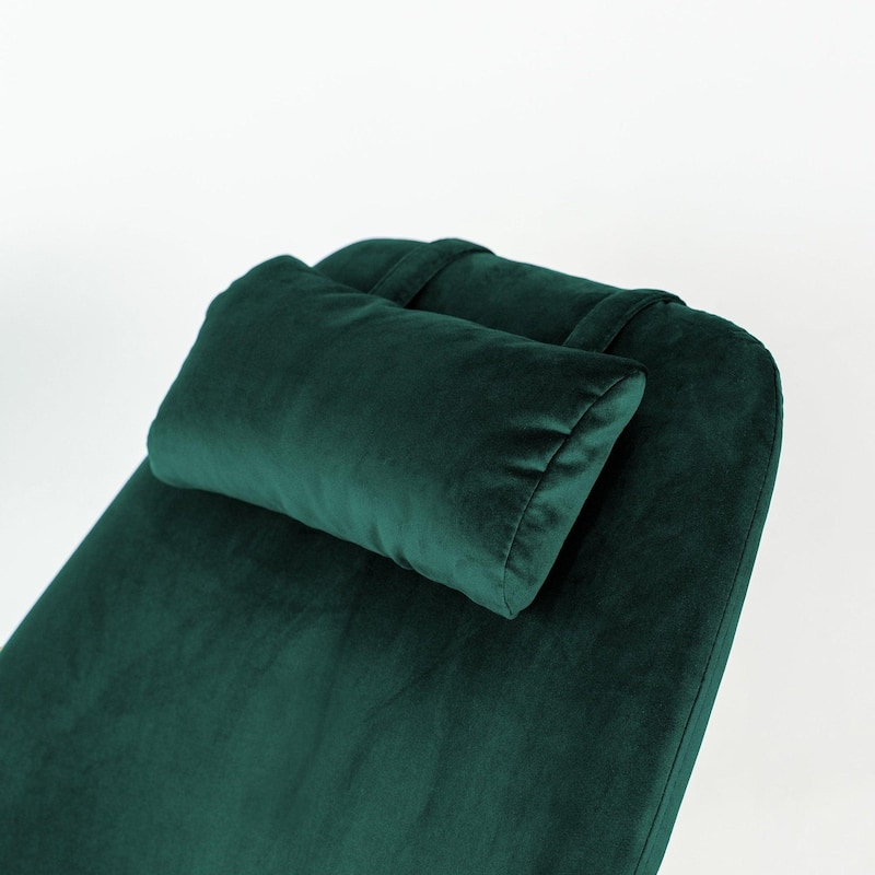 GDFStudio - Chelsea Modern Velvet Rocking Chair with Comfortable Foam Seat & Sturdy Frame for Living Room, Bedroom & Nursery