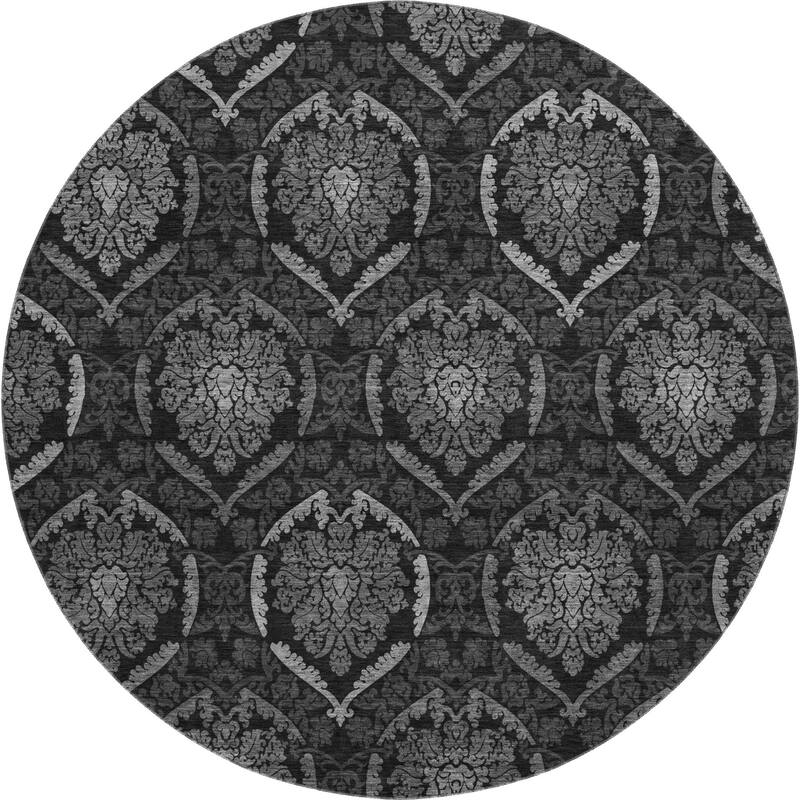 Premium Washable Super Soft Damask Glam Mayfield Rug