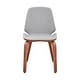 preview thumbnail 27 of 62, Brinley Walnut or Black Wood Upholstered Dining Chair