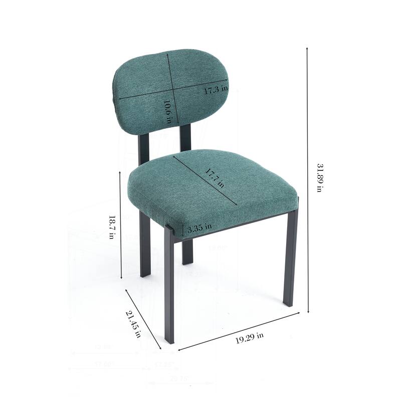 Sophisticated Set of 2 Mid-Century Dining Chairs with Stylish Design