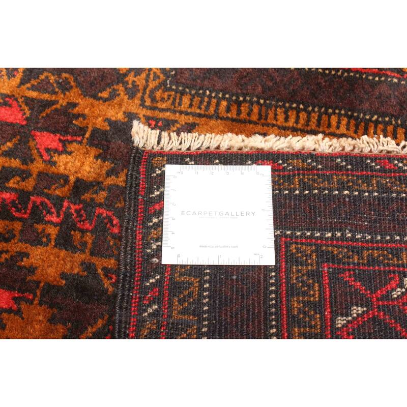 ECARPETGALLERY Hand-knotted Teimani Burnt Orange Wool Rug - 2'9 x 4'4
