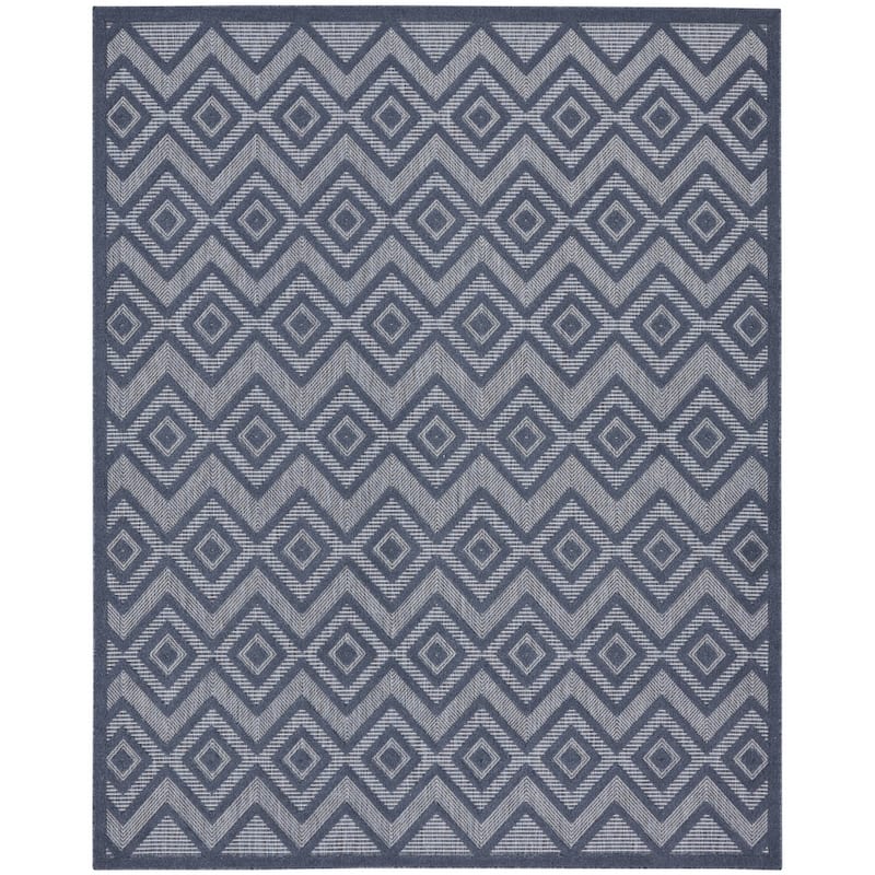 HomeRoots Contemporary Rectangle Outdoor Rug - 9' X 12'