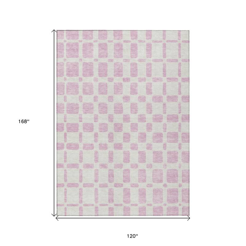 HomeRoots Geometric Transitional Rectangle Outdoor Rug