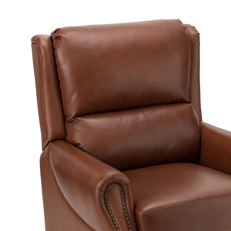 Alicia 32.68" Wide Genuine Leather Manual Recliner