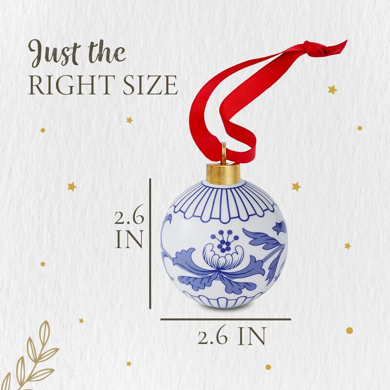 Spode Blue Italian Bauble - 2.6 Inch