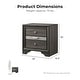 preview thumbnail 2 of 7, Furniture of America Bara Contemporary Grey Solid Wood 2-Piece Storage Platform Bedroom Set