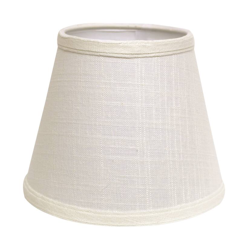 Hardback Lampshade with Washer Fitter, White - White