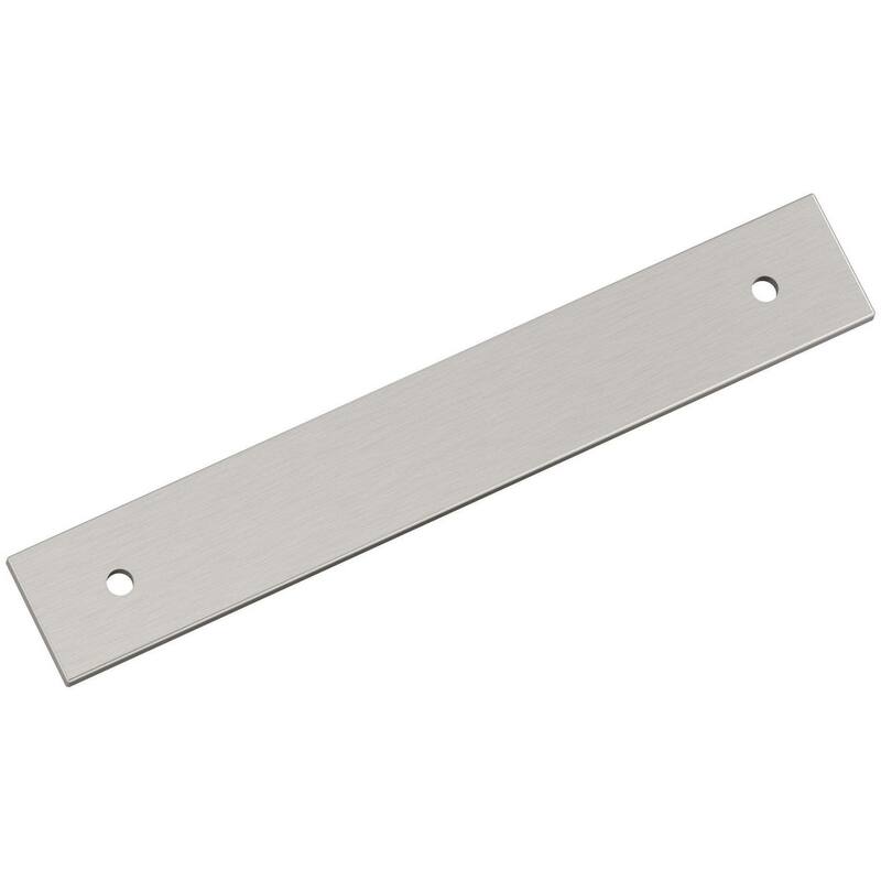 Amerock BP37763 Ladera 6-5/16" Backplate for 5-1/16" Center to Center - Satin Nickel