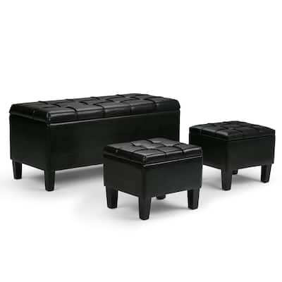 3 Piece Storage Ottoman