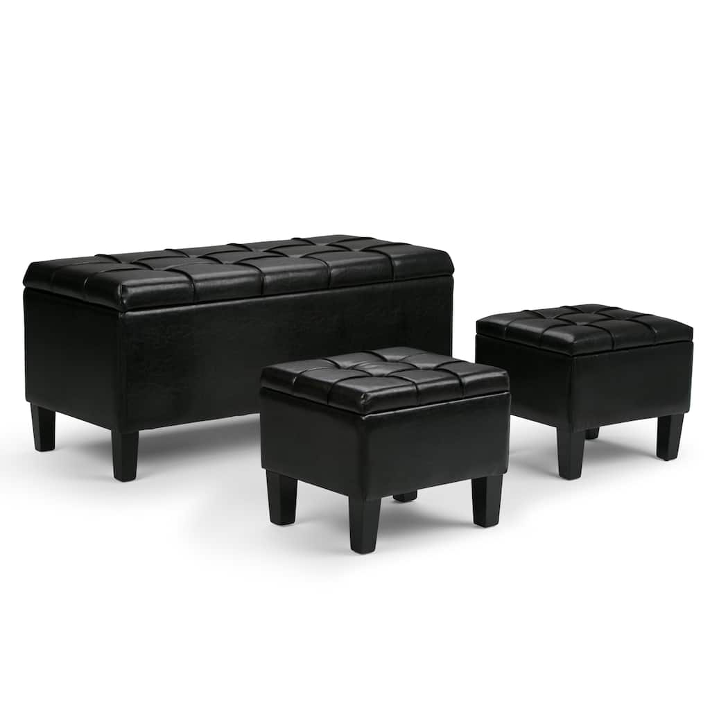 3 Piece Storage Ottoman