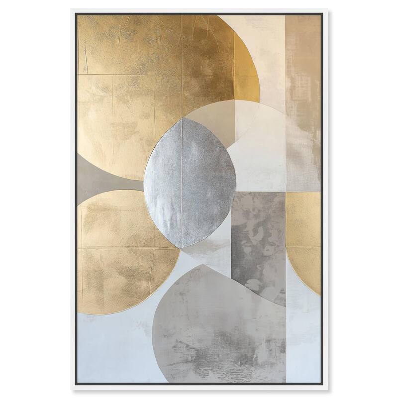 Golden Sequence I Canvas by Art Remedy - 24" x 36" - White