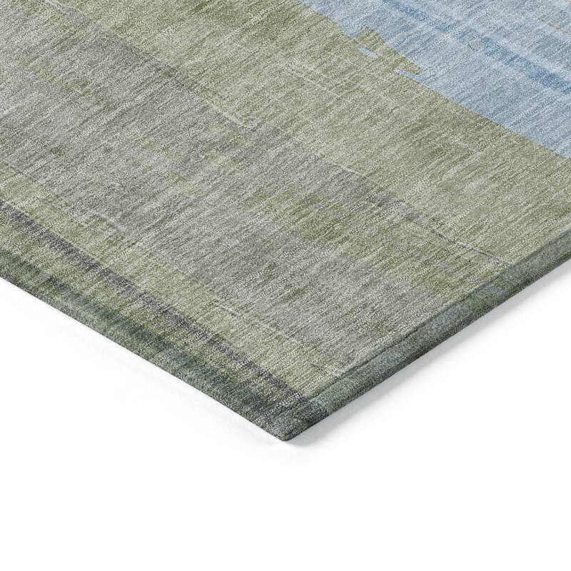 HomeRoots Abstract Transitional Rectangle Outdoor Rug