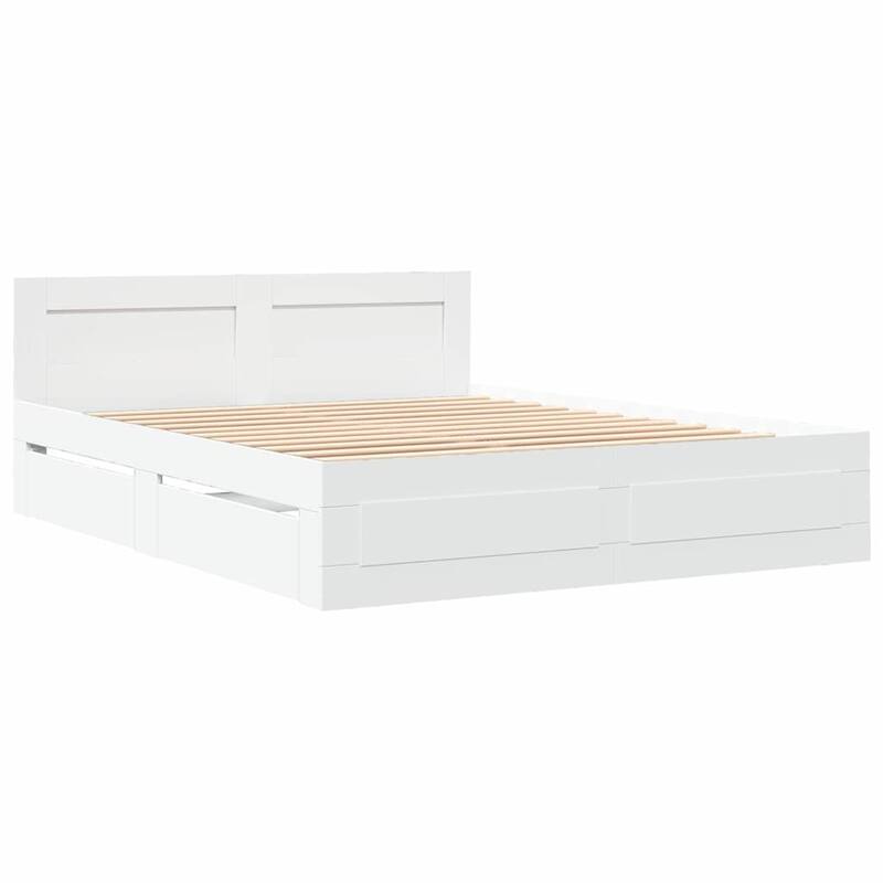 vidaXL Bed Frame 2 pcs Engineered Wood