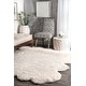 preview thumbnail 1 of 8, Nuloom Handmade Faux Sheepskin Octo Pelt Natural S - 6' x 7' 6' x 7' - Natural