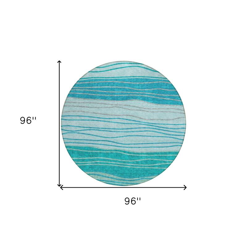 HomeRoots Striped Transitional Rectangle Outdoor Rug