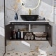 preview thumbnail 25 of 39, Vintage Aluminium Bathroom Vanity With Countertop Sink Copper Faucet Set