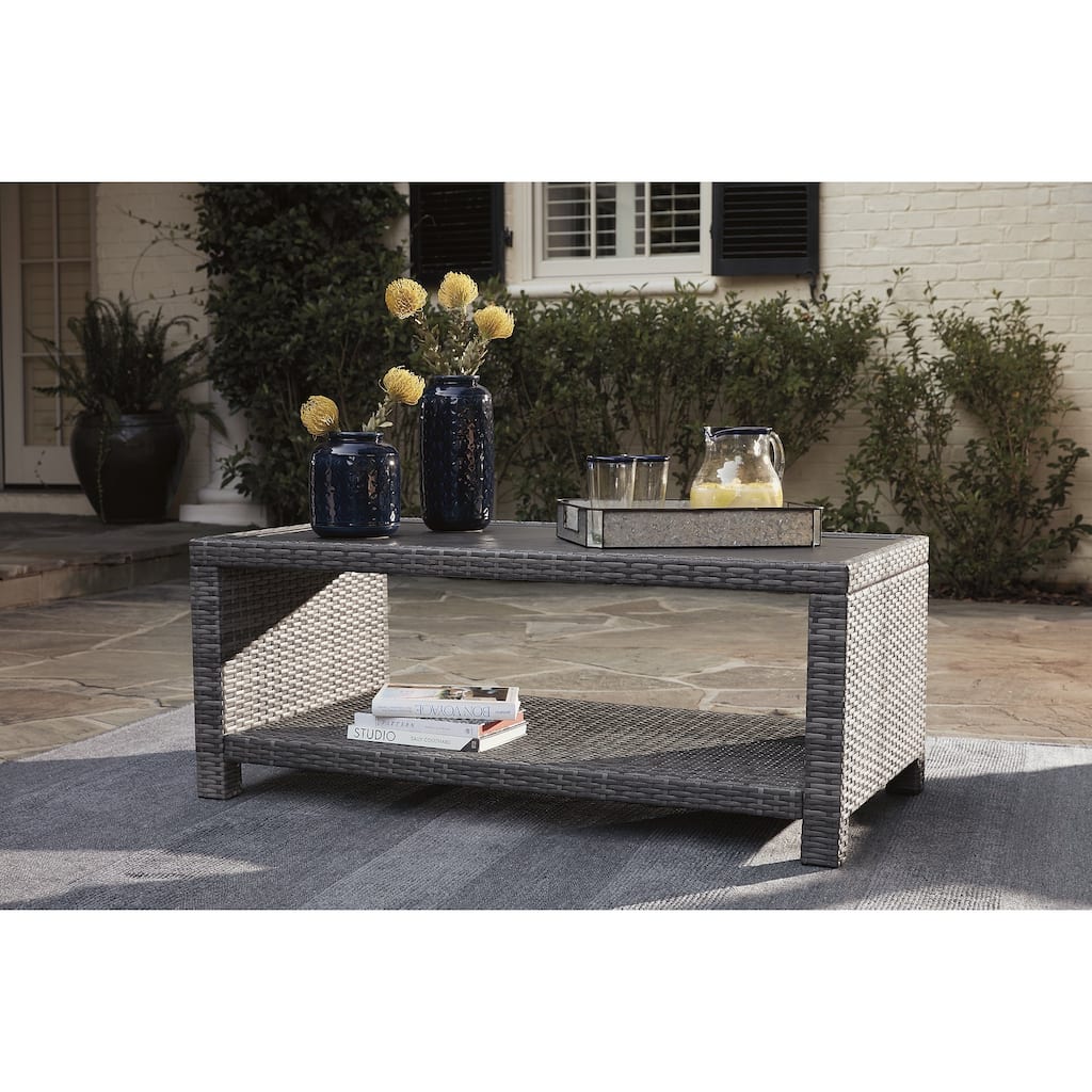 Salem Beach Gray Rectangular Cocktail Table