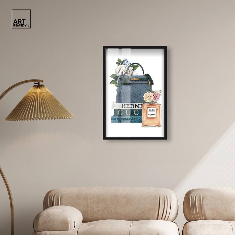 Books and Coco Orange Shadowbox by Art Remedy