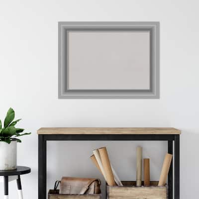Peak Polished Nickel Framed Grey Corkboard Bulletin Board