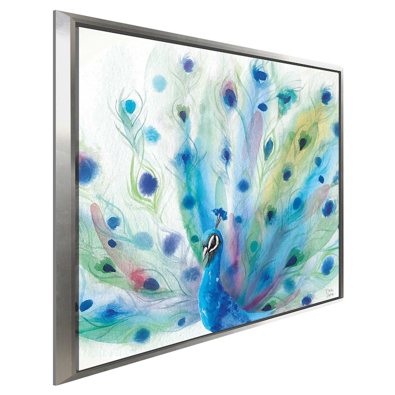"Peacock Glory V" Print on Floating Canvas