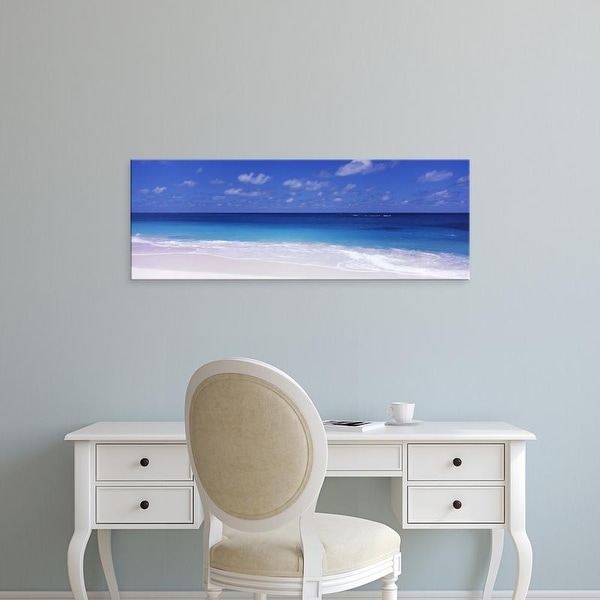 Easy Art Prints Panoramic Images's 'Waves on the beach, Shoal Bay Beach, Anguilla' Premium Canvas Art