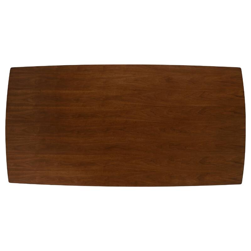 Lery 5pc Dining Table and 4 Chair Set, Gray and Walnut Brown