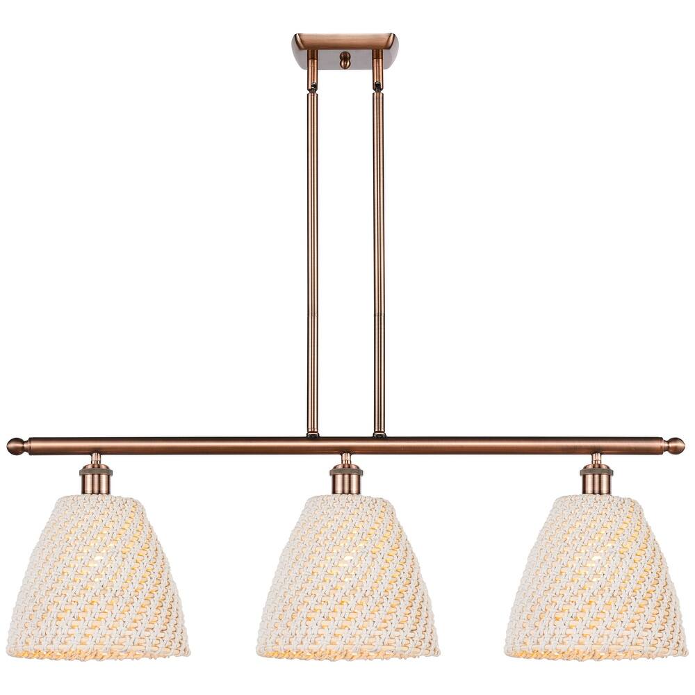 Innovations Lighting Endless Possibilities Ballston - Bristol Natural - 3 Light 36" Stem Hung Island Light