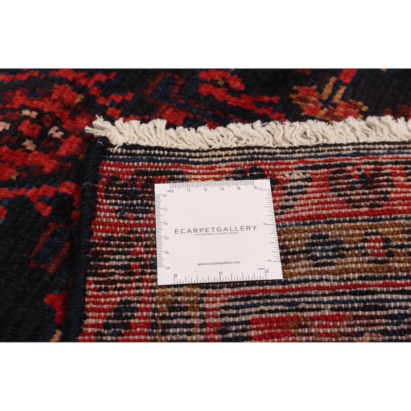 ECARPETGALLERY Hand-knotted Andelz Black, Red Wool Rug - 3'3 x 5'2