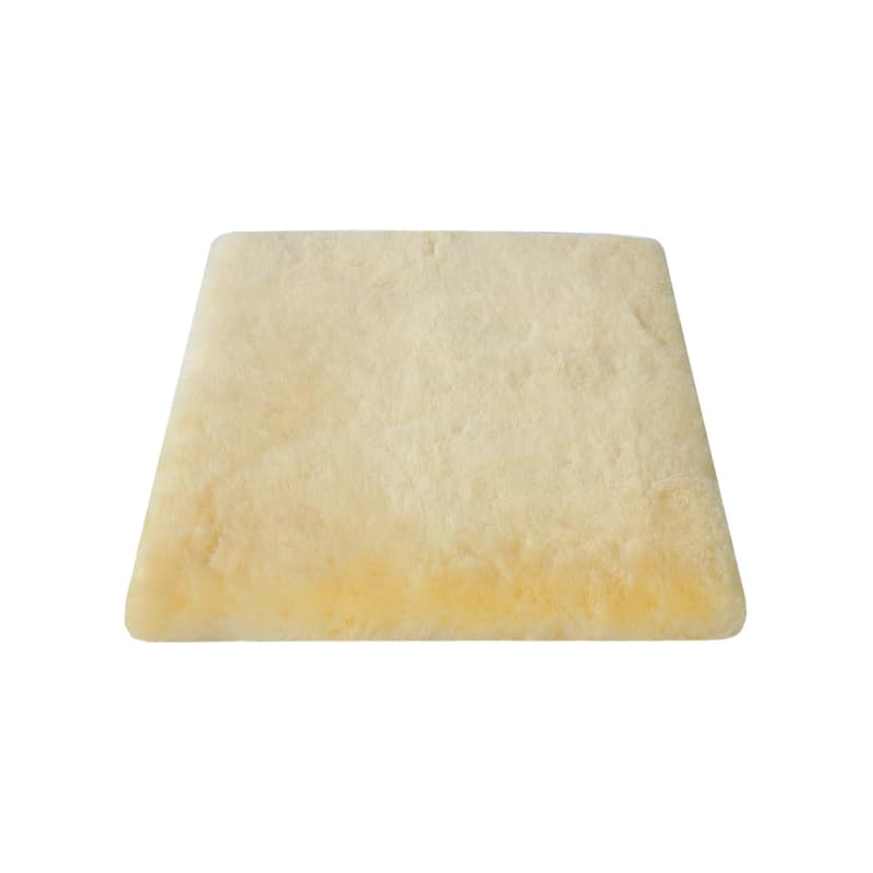 17" Square Natural Medical Grade Sheepskin Chair Pad