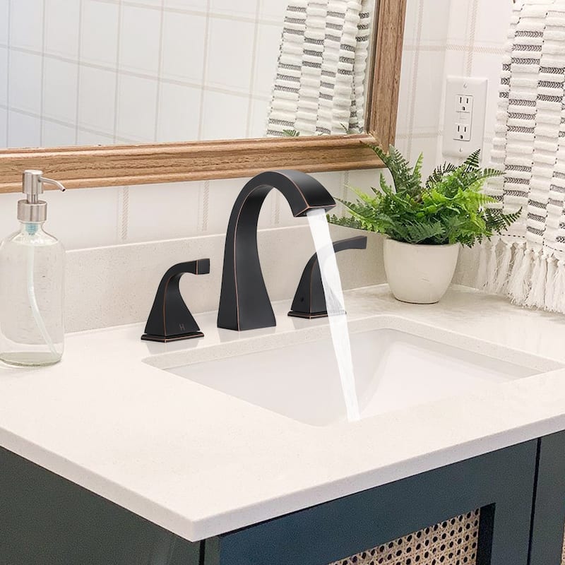 Vanityfair Double Handles Widespread Bathroom Faucet with Drain Assembly