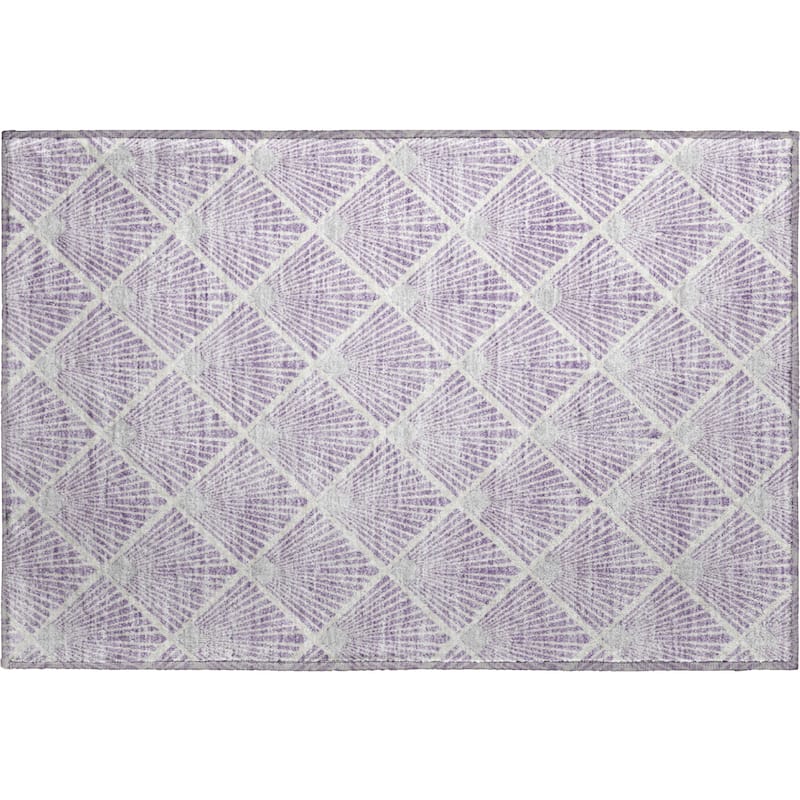 Premium Washable Super Soft Diamond Trellis Mayfield Rug