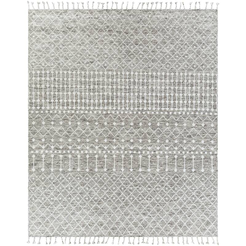 Vijay Handmade Bohemian Geometric Wool Area Rug