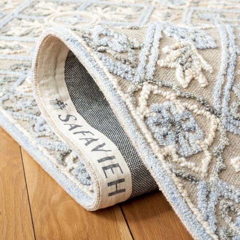SAFAVIEH Handmade Trace Ebony Wool Rug