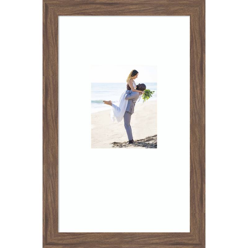Pia Narrow Picture Frame, Photo Frame - 16x26 Matted to 8x10