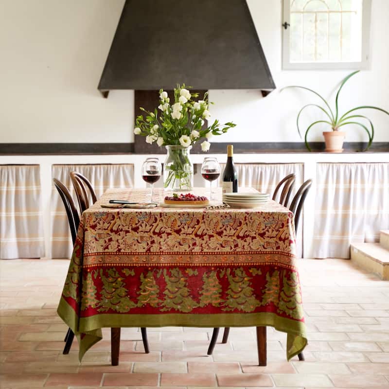 Couleur Nature Noel Rectangle Tablecloth