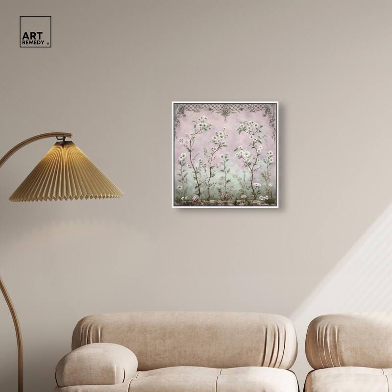 Floral Frieze in Fade Canvas by Art Remedy