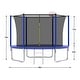 preview thumbnail 9 of 14, 8 ft. Round Outdoor Trampoline with Enclosure Net ﻿
