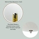 preview thumbnail 7 of 9, Frosted Glass Ceiling Light Cover 12 Inch Diameter - 12 Inches x 3.5 Inches