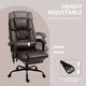 preview thumbnail 30 of 63, Vinsetto Office Desk Chair Recliner, Height Adjustable Movable Lumbar Support with 6-Point Vibrating Massage