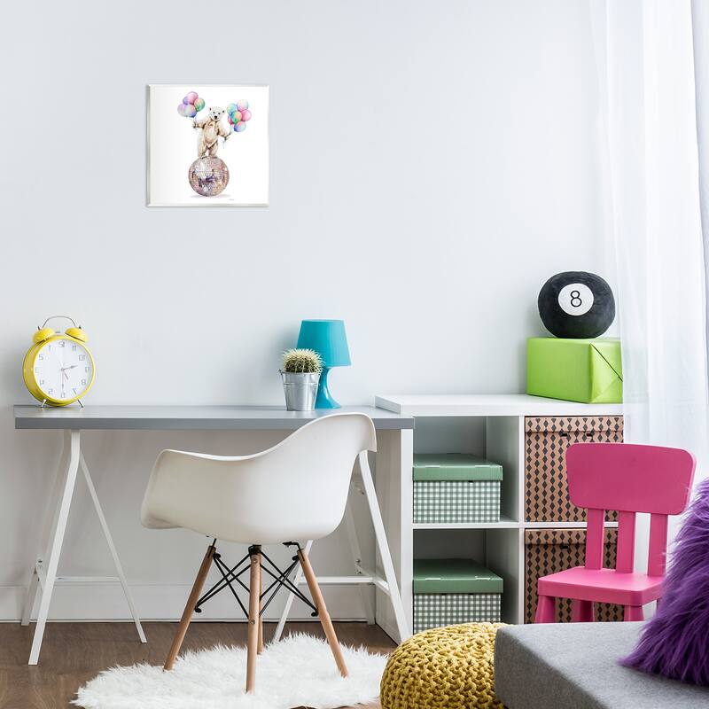 Stupell Polar Bear & Balloons Wall Plaque Art Design By Amanda Greenwood
