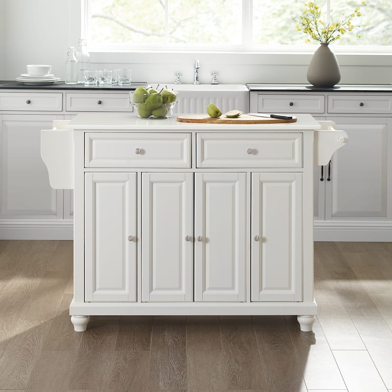 Crosley Cambridge Granite Top Full Size Kitchen Island/Cart - 51.5 "W x 18 "D x 36 "H