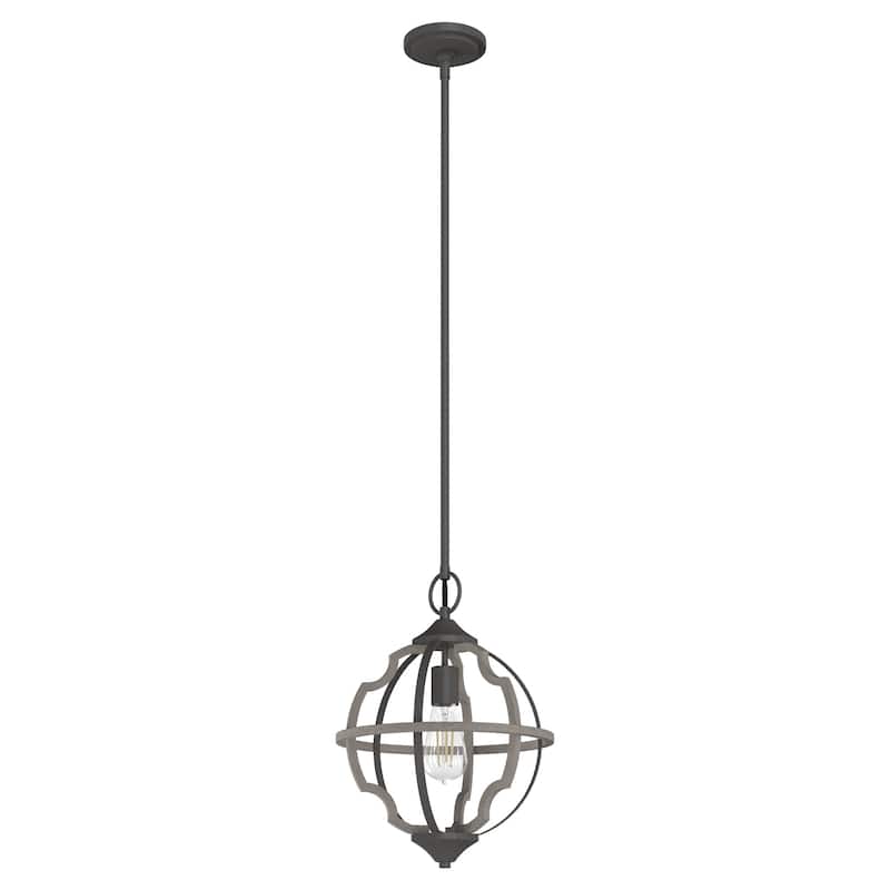 Hunter Stone Creek 1-Light Pendant - Kitchen Island, Dining Room, Entry - Farmhouse, Rustic, Transitional