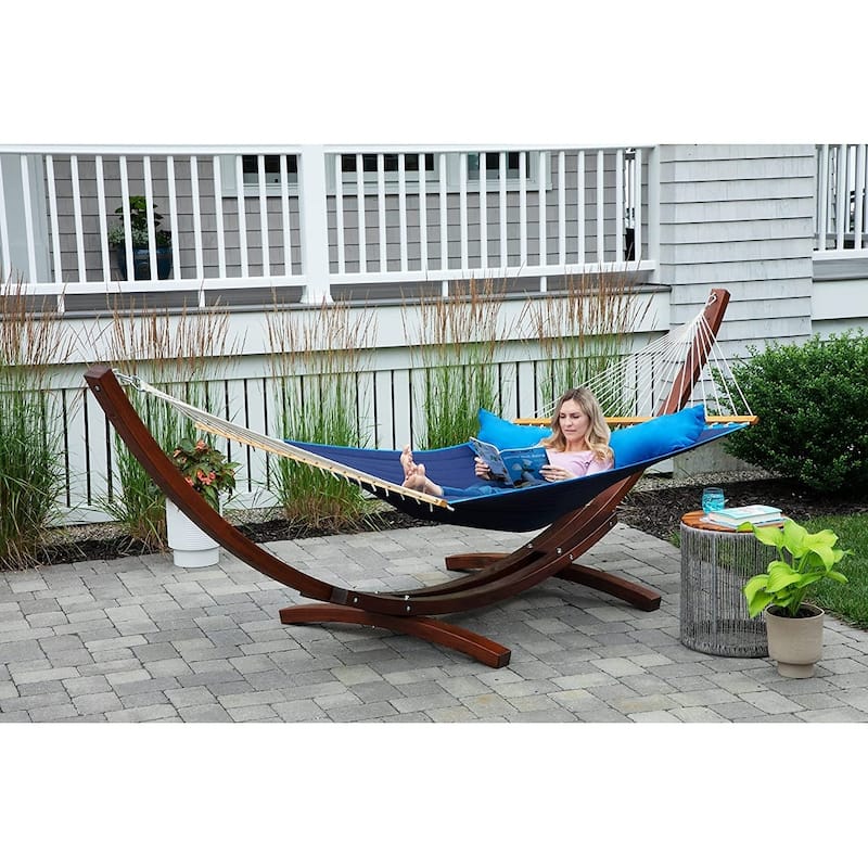 Ceara Patio Hammock Olefin Double Hammock Outdoor Patio Swing Chair - 2-Person